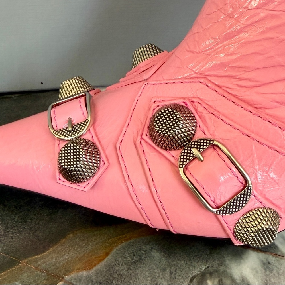 NIB $2,600 Balenciaga Cagole Leather Designer Boot DEMNA Blush Pink 41/11 694395 - Picture 14 of 14